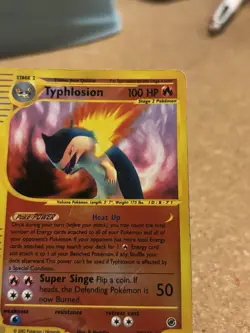 Typhlosion 28/165 Reverse Holo Expedition Rare Card Pokemon English Poor Played - Image 5