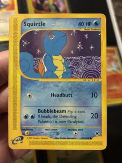 Squirtle 132/165 Set Expedition Card Pokemon English Poor Heavily Played - Image 1