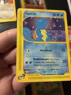 Squirtle 132/165 Set Expedition Card Pokemon English Poor Heavily Played - Image 2