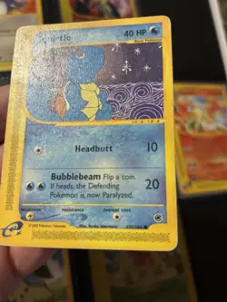 Squirtle 132/165 Set Expedition Card Pokemon English Poor Heavily Played - Image 3
