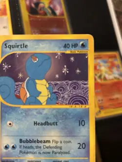 Squirtle 132/165 Set Expedition Card Pokemon English Poor Heavily Played - Image 4