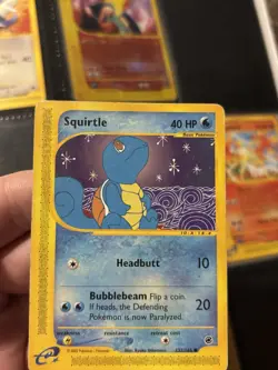 Squirtle 132/165 Set Expedition Card Pokemon English Poor Heavily Played - Image 5