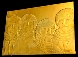 THE BEATLES 23k GOLD TRADING CARD FOR SALE ALBUM COVER LP 60s Retro Liverpool UK - Image 1