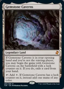 MTG English Gemstone Caverns NM Normal Time Spiral Remastered - Image 1
