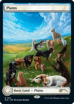 MTG English Plains (1513) NM Foil Secret Lair - Image 1