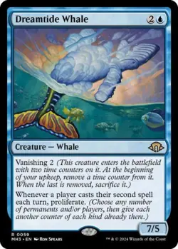 MTG English Dreamtide Whale NM Normal Modern Horizons 3 - Image 1