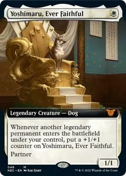 MTG English Yoshimaru, Ever Faithful (Extended Art) NM Normal - Image 1