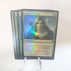 x4 MTG Omen of the Hunt FOIL #192/254 Theros Beyond Death Common THB NM/M - Image 1