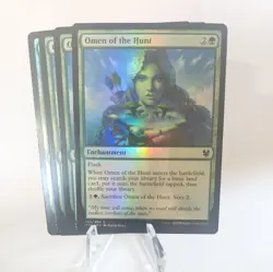 x4 MTG Omen of the Hunt FOIL #192/254 Theros Beyond Death Common THB NM/M - Image 2