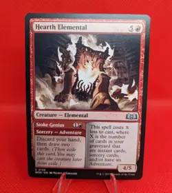 x4 MTG Hearth Elemental // Stoke Genius Playset 136 Wilds of Eldraine Magic 4x - Image 1