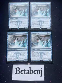4x MTG Icefall Regent Dragons of Tarkir (Playset) - Free ship over $25 - Image 1
