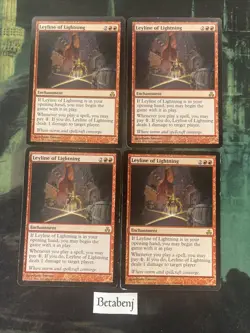 4x MTG Leyline of Lightning - Guildpact (GPT) (Playset) - Image 1