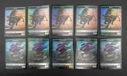 2022 Magic: The Gathering Doninaria United Saproling Beast Lot Of 10 NM - Image 1