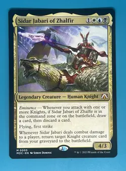 Mtg Sidar Jabari of Zhalfir Commander: March of the Machine Regular - Image 1