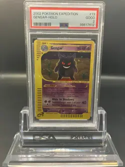 2002 POKEMON EXPEDITION 13/165 GENGAR-HOLO GOOD POP 21 PSA 2 - Image 1