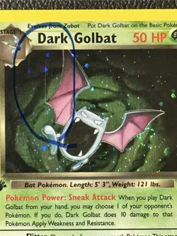 Dark Golbat 1st Edition Rocket Holo 7/82 Pokemon - Image 2