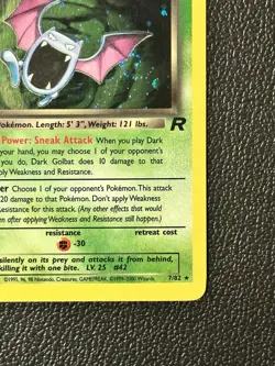 Dark Golbat 1st Edition Rocket Holo 7/82 Pokemon - Image 5