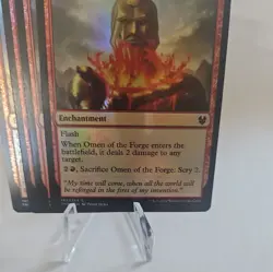 x4MTG Omen of the Forge FOIL #145/254 Theros Beyond Death Common THB NM/M - Image 2