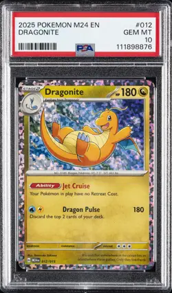2025 POKEMON M24 EN-MCDONALD'S COLL #012 DRAGONITE PSA 10 - Image 1