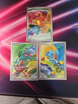Pokemon First Partner Set Bulbasaur Charmander Squirtle 037 038 039 NM Lot Of 16 - Image 1