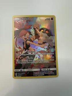 Pokemon TCG: Torkoal 237/236 S&M: Cosmic Eclipse Secret Rare NM Condition - Image 1