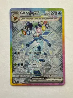 Glaceon ex 150/131 Pokemon Prismatic Evolutions NM Special Illustration Rare SAR - Image 1