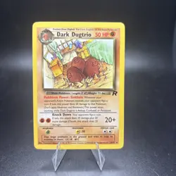 Pokemon Dark Dugtrio Non Holo Rare Team Rocket 23/82 LP/NM -c - Image 1