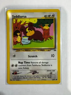 Teddiursa Neo Discovery Pokemon TCG - Image 1