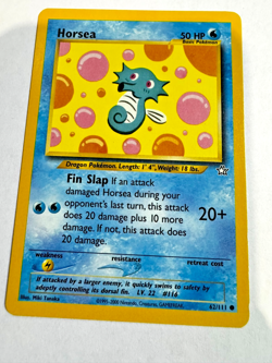 Horsea Pokemon Neo Genesis 62/111 Vintage - Image 1