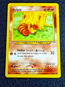 Vulpix Neo Destiny Vintage Pokemon TCG - Image 1