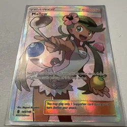 Pokemon Mallow Full Art Ultra Rare Holo 145/145 SM-Guardians Rising Pokemon TCG - Image 4
