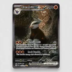 Excadrill ex 168/086 SV: Black Bolt Holo Special Illustration Rare Pokemon TCG - Image 1