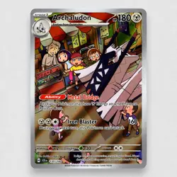Archaludon 155/142 SV07: Stellar Crown Holo Illustration Rare Pokemon TCG NM - Image 1