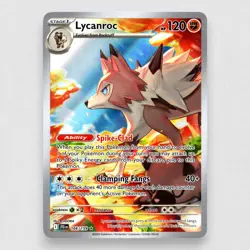 Lycanroc 166/159 SV09: Journey Together Holo Illustration Rare Pokemon TCG NM - Image 1