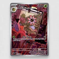 Lileep 145/142 SV07: Stellar Crown Holo Illustration Rare Pokemon TCG NM - Image 1