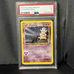 Pokemon TCG Slowking 14/111 Neo Genesis PSA 5 EX - Image 1