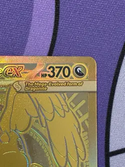 Mega Dragonite EX Pokemon TCG 295/217 Near Mint Gold Mega Hyper Rare Ascended - Image 4