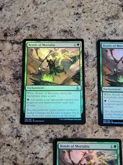 3x MTG Bonds of Mortality Oath of the Gatewatch Foil Near Mint English X3 - Image 2