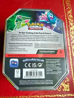 Pokemon TCG Paradox Clash Tin Iron leaves Factory Sealed - Image 2