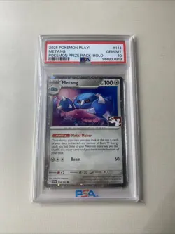 Pokemon Play! Metang Prize Pack Cosmos Holo Psa 10 Low Pop #114 - Image 1