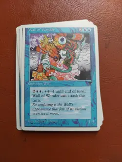 WALL OF WONDER x 8 mtg NM Chronicles Unc UNPLAYED Cards Free Shipping - Image 1