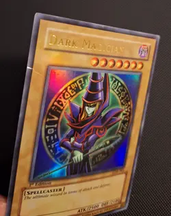 YuGiOh Dark Magician LOB-005 + Red-Eyes B. Dragon LOB-070 1st Ed Ultra Rare Holo - Image 5