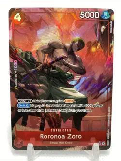 Roronoa Zoro (Alt Art) SR One Piece Starter Deck EX Gear 5 ST21-015 - Image 1
