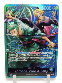 Roronoa Zoro & Sanji - ST12-001 - Leader - English - One Piece CCG - Image 1