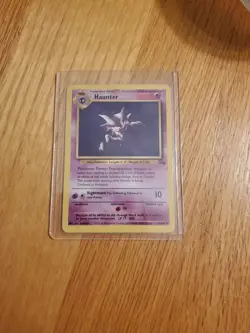 Haunter 21/62 Pokemon Fossil Unlimited Rare Card WOTC LP Excellent Condition - Image 2