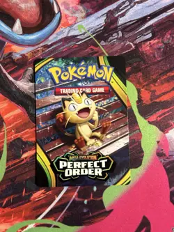 Pokemon TCG Perfect Order Trainer Tips Art Card MEOWTH ex - Image 1