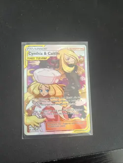 Cynthia & Caitlin Full Art Holo Card 228/236 Cosmic Eclipse Pack Fresh - Image 1