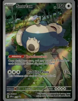 Snorlax Promo SV: Scarlet & Violet Promo Cards 051 Colorless Holofoil Pokemon Ca - Image 1
