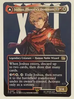 Joshua, Phoenix's Dominant Borderless - Final Fantasy MTG - Image 1