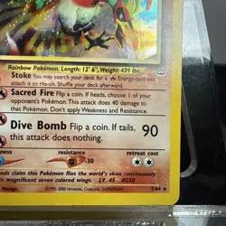 HO-Oh Neo Revelation Unlimited- 7/64 - DOUBLE HOLO Error Card!! - MP+ Condition - Image 4
